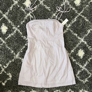 NWT Lavender Gingham Short Dress